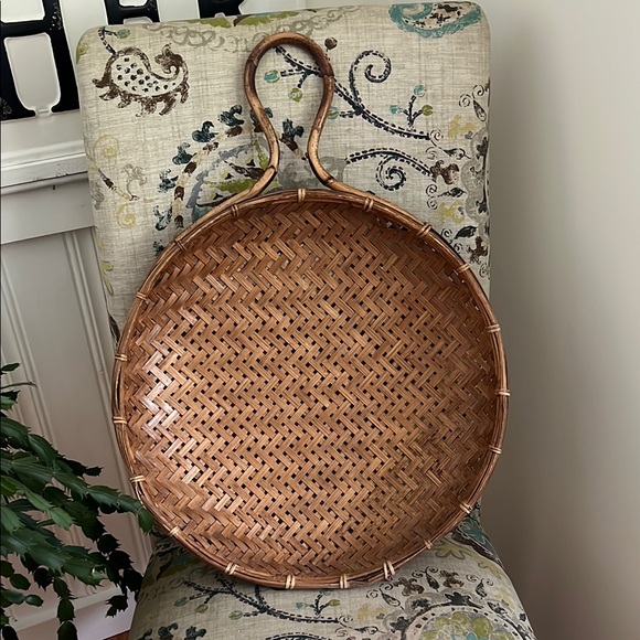 Vintage Ratan Winnowing Bowl